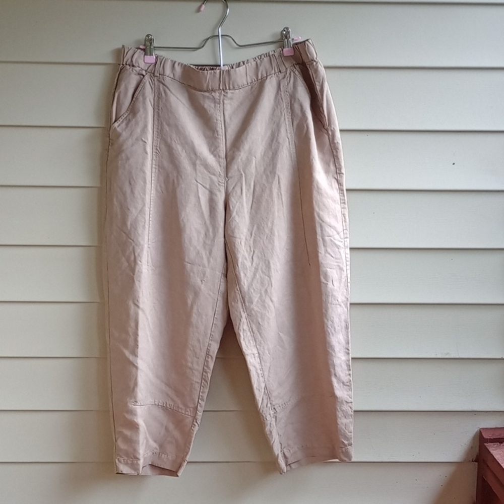 Eileen Fisher‎ Cream Wide Leg Pants